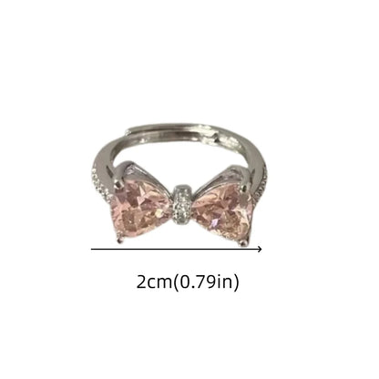 Fashion Adjustable Bow Ring Jewelry