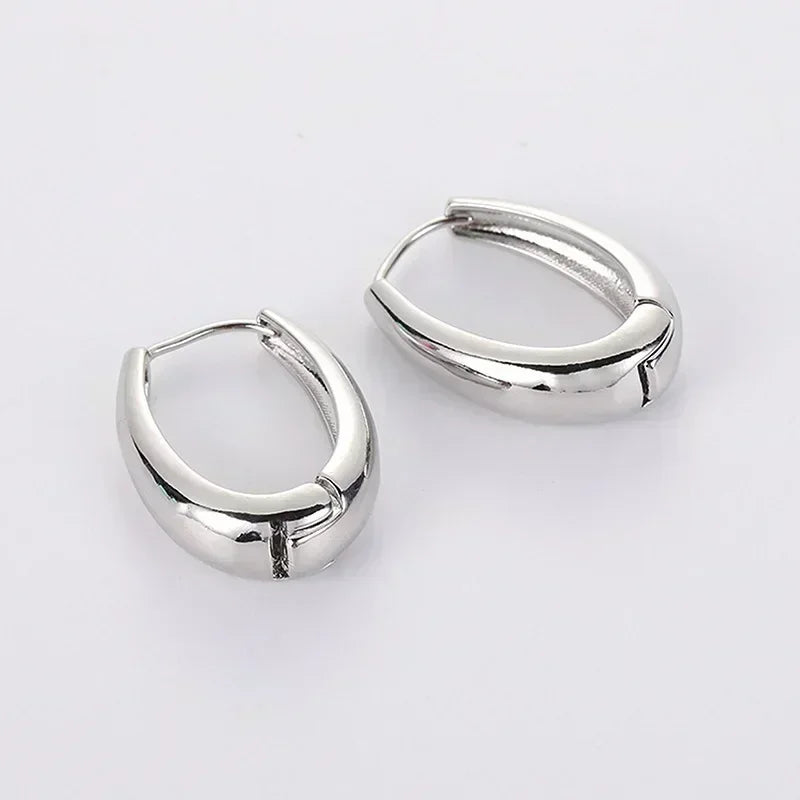 Metal Drop for Woman Vintage Hoop Earring